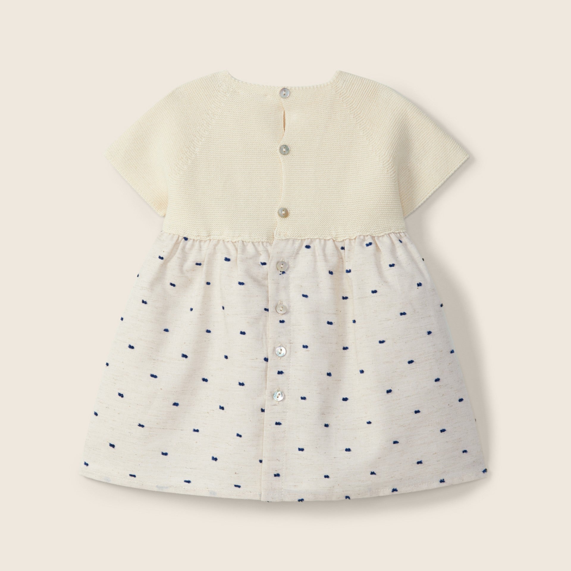 Abito plumetis a maniche corte | PLACE IN THE SUN