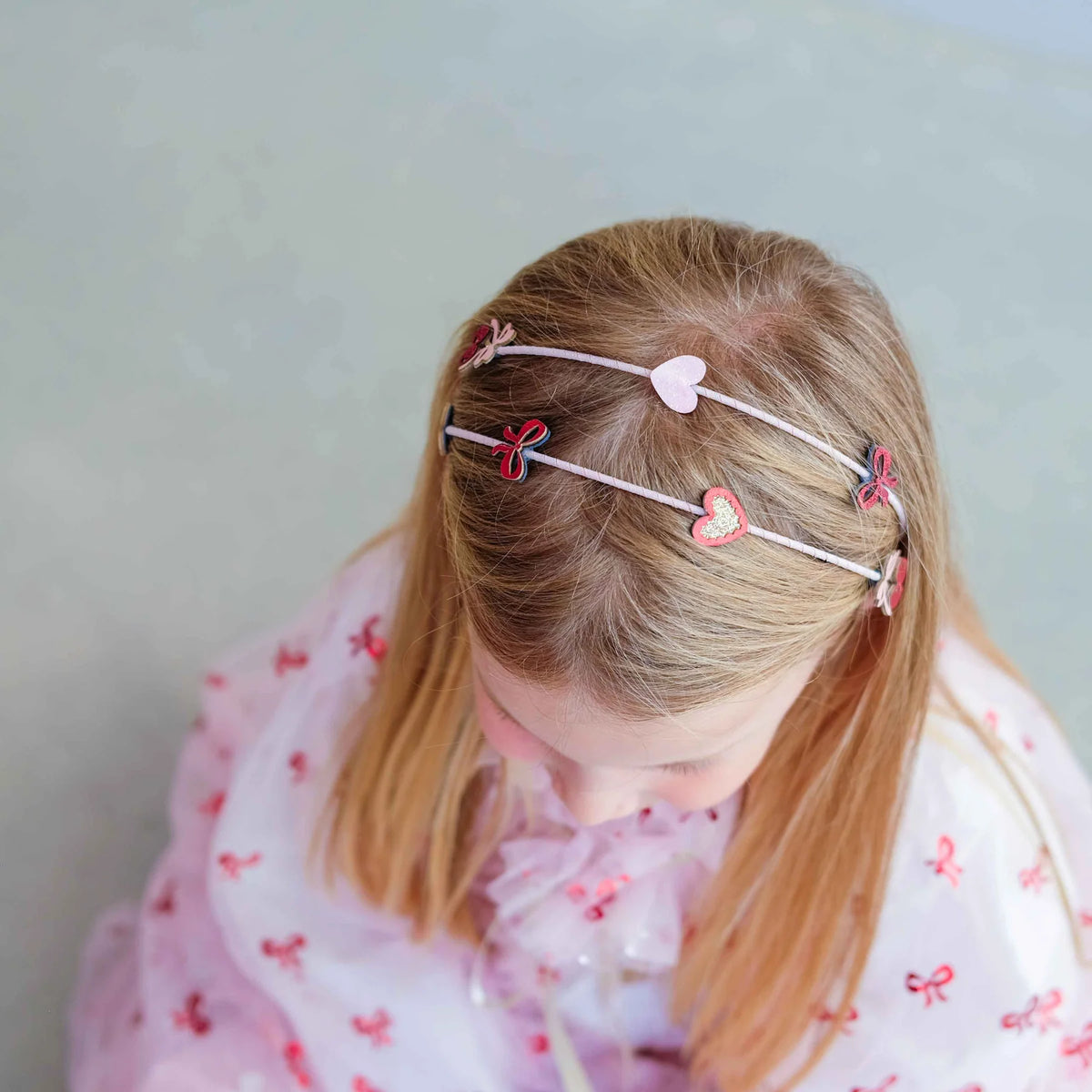 Cerchietto per capelli doppio con ciliegie fantasiose