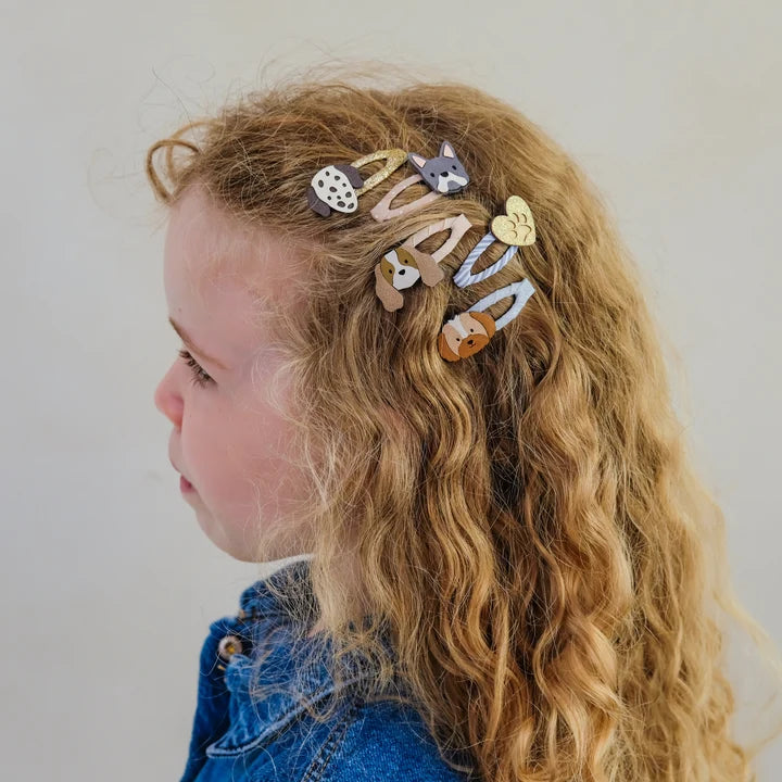 Mini fermagli per capelli a tema cucciolo