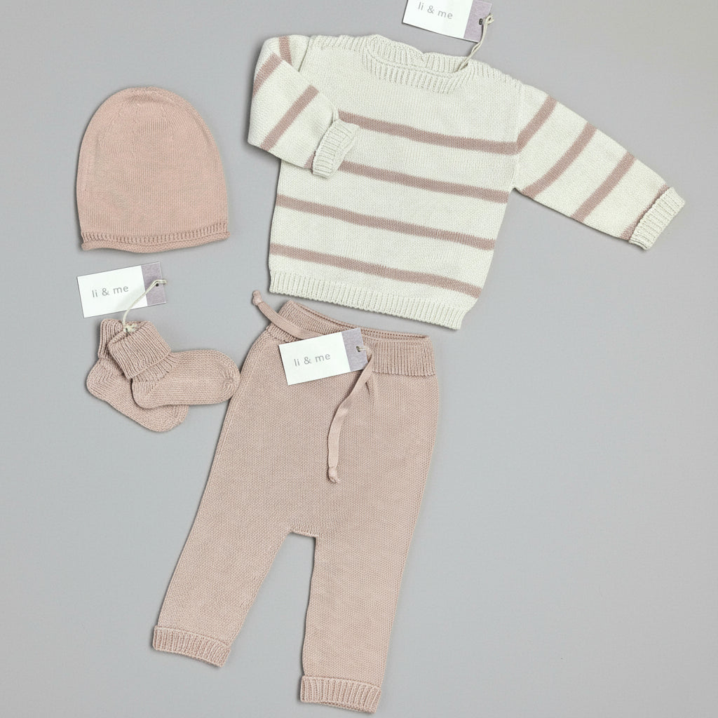 Completo Prima Nascita Bimba in Cotone Organico Li&Me - Be Brave Boutique