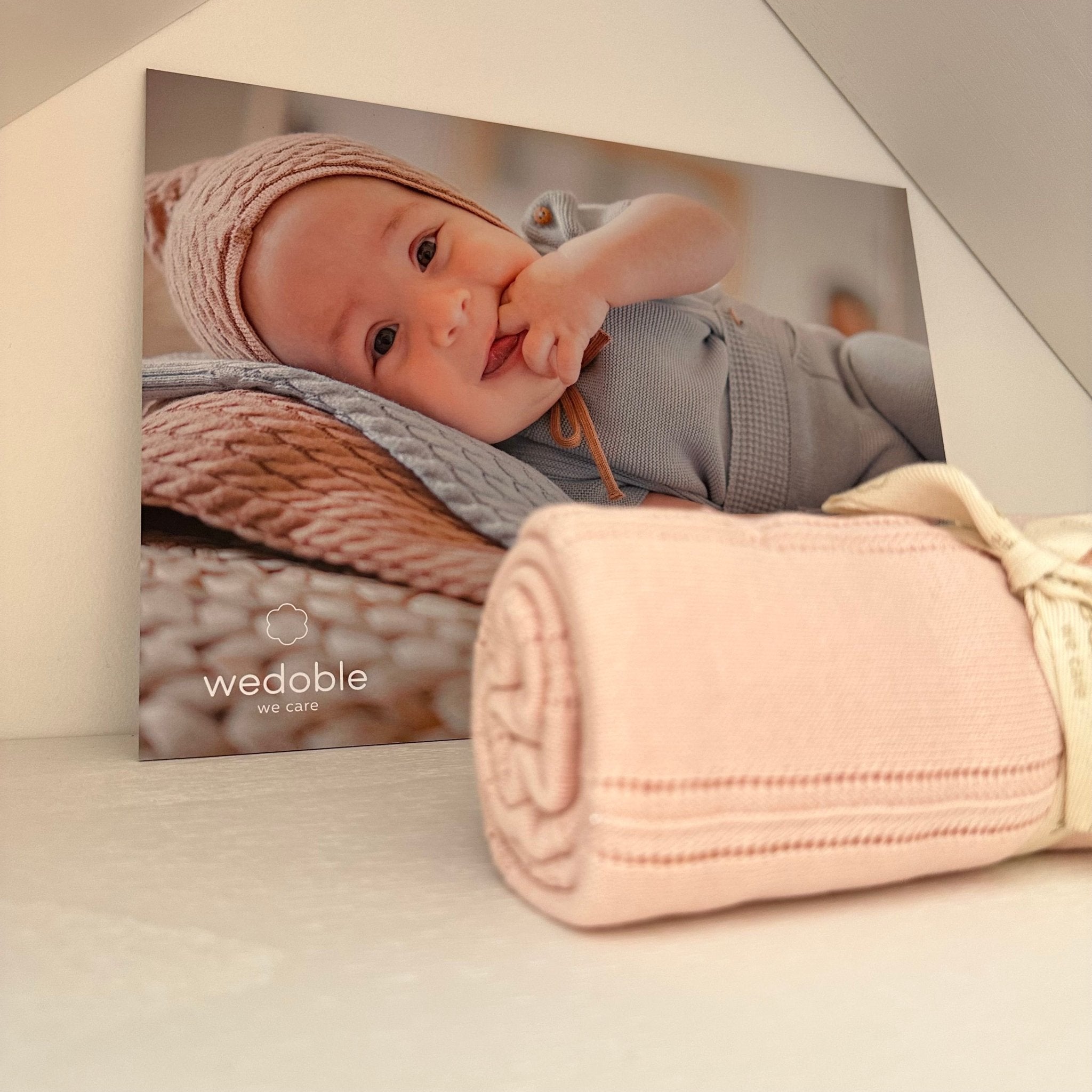 Copertina in cotone organico Soft Touch Rosa - Be Brave Boutique