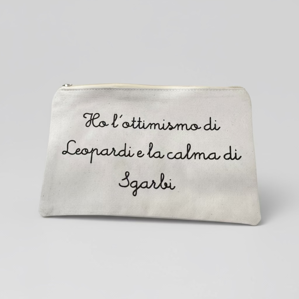 Pochette in cotone Frase divertente Amiche idea regalo natale - Be Brave Boutique