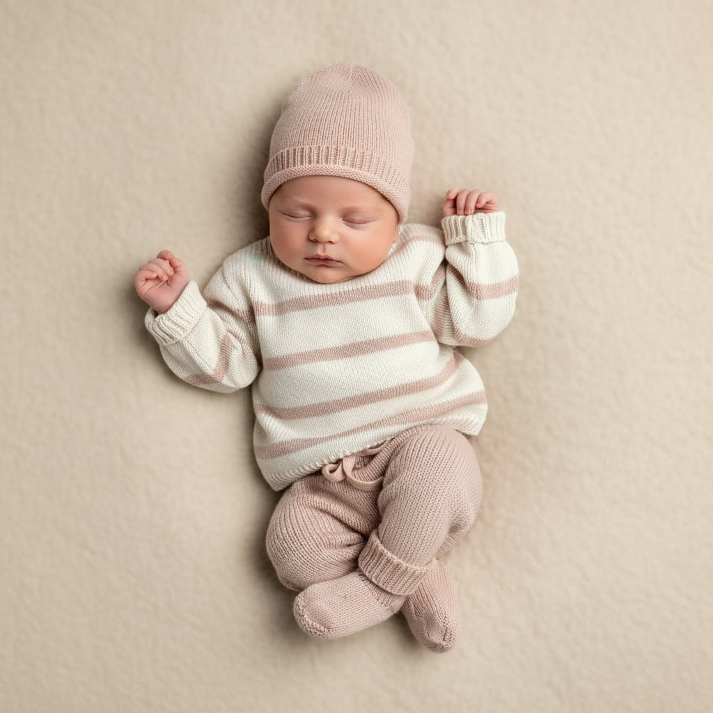 Completo Prima Nascita Bimba in Cotone Organico Li&Me - Be Brave Boutique