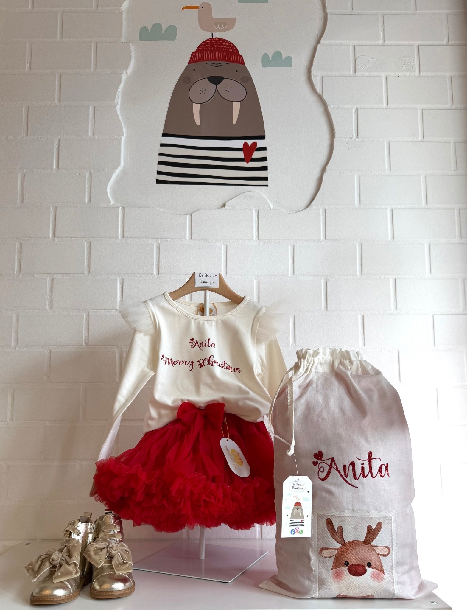 Sacchetto porta regali Natale personalizzato