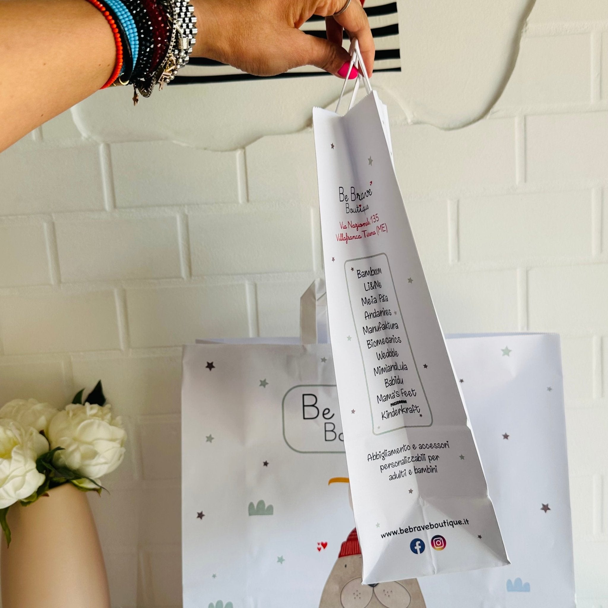 Acquista le nostre Borse per i Tuoi Prodotti/Regali: Disponibili in Due Misure - Be Brave Boutique