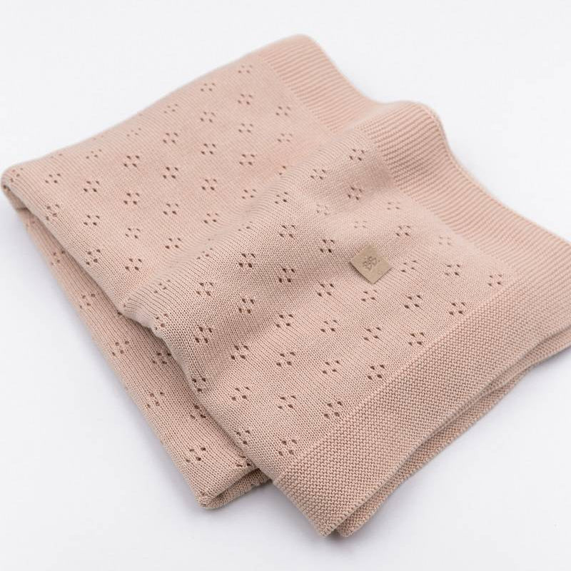 Copertina Traforata Knitted - ROSA 461 - Be Brave Boutique