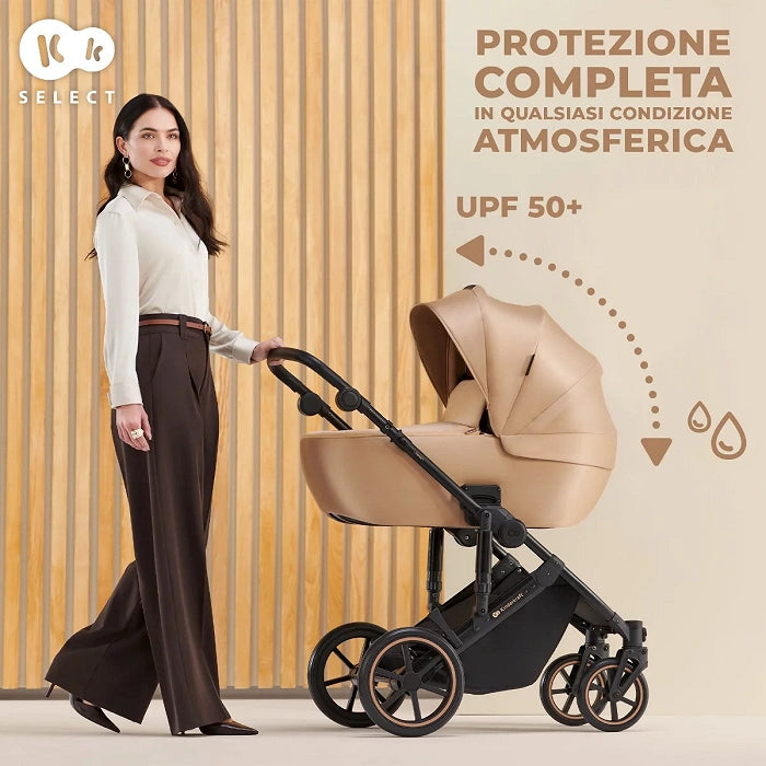 Passeggino Trio PRIME 2 Kinderkraft Beige IN ARRIVO - Be Brave Boutique