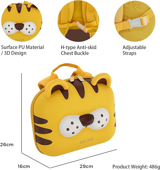 Zaino Tigre per bambini Non Personalizzabile - Be Brave Boutique