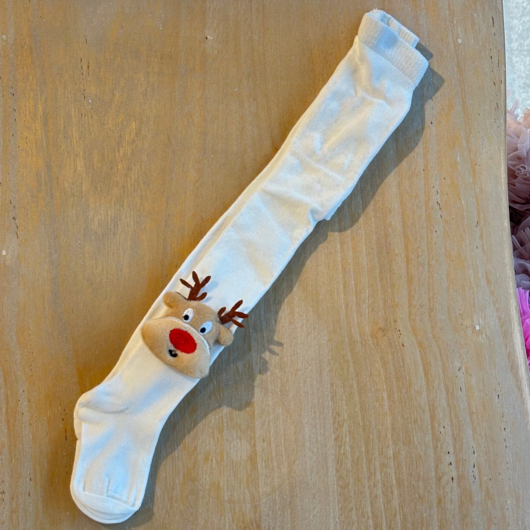 Calzamaglia Natalizia per bambini con Renna  Meia Pata - Be Brave Boutique