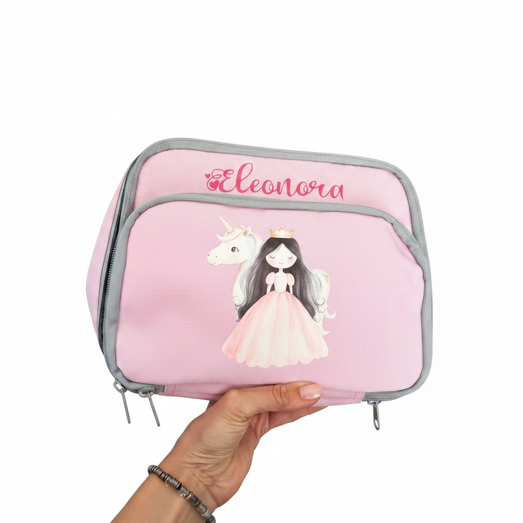 Porta Merenda per Bambini personalizzabile Principessa