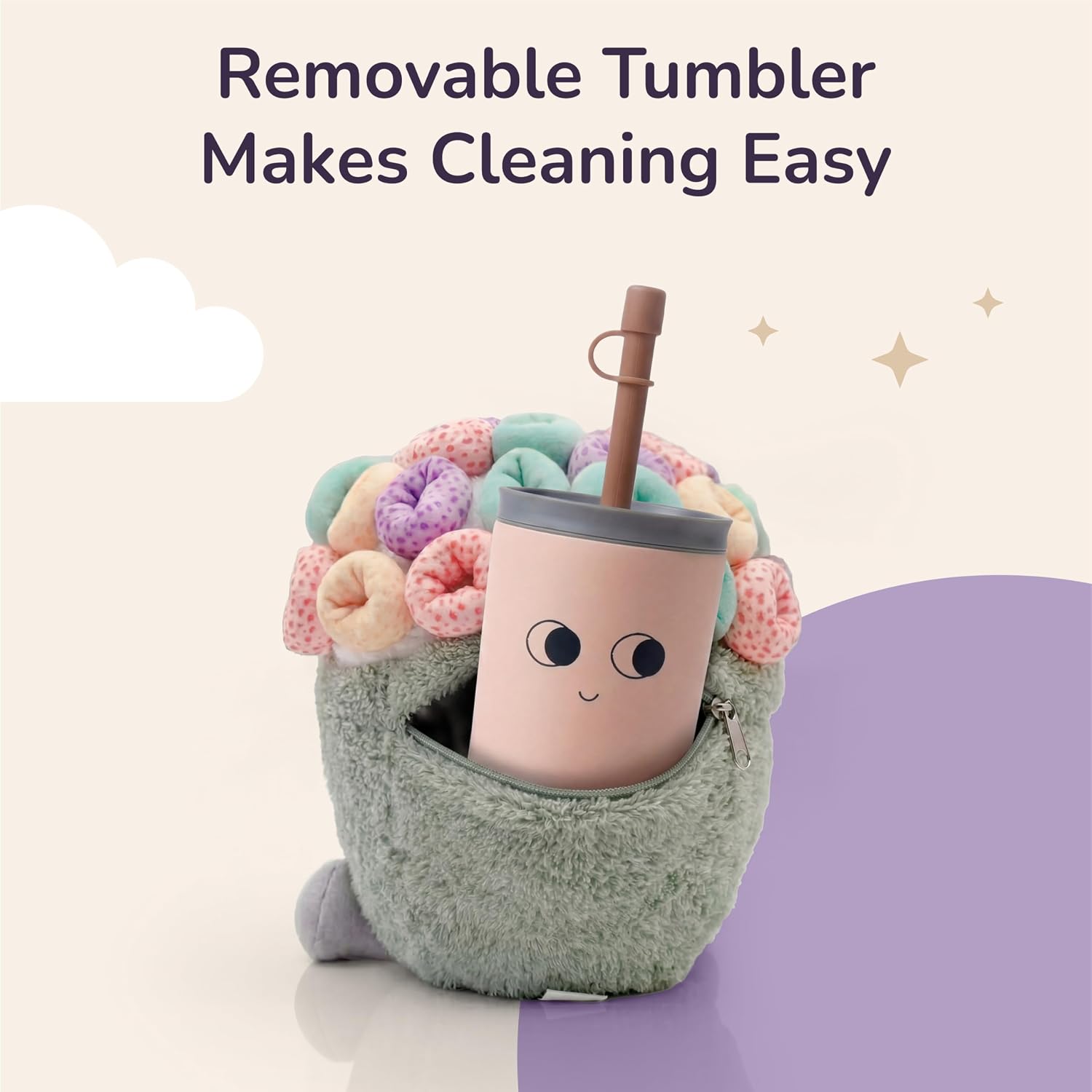 Borraccia Fuzzies Peluche Sunny The Spoonful 360 ml Asobu