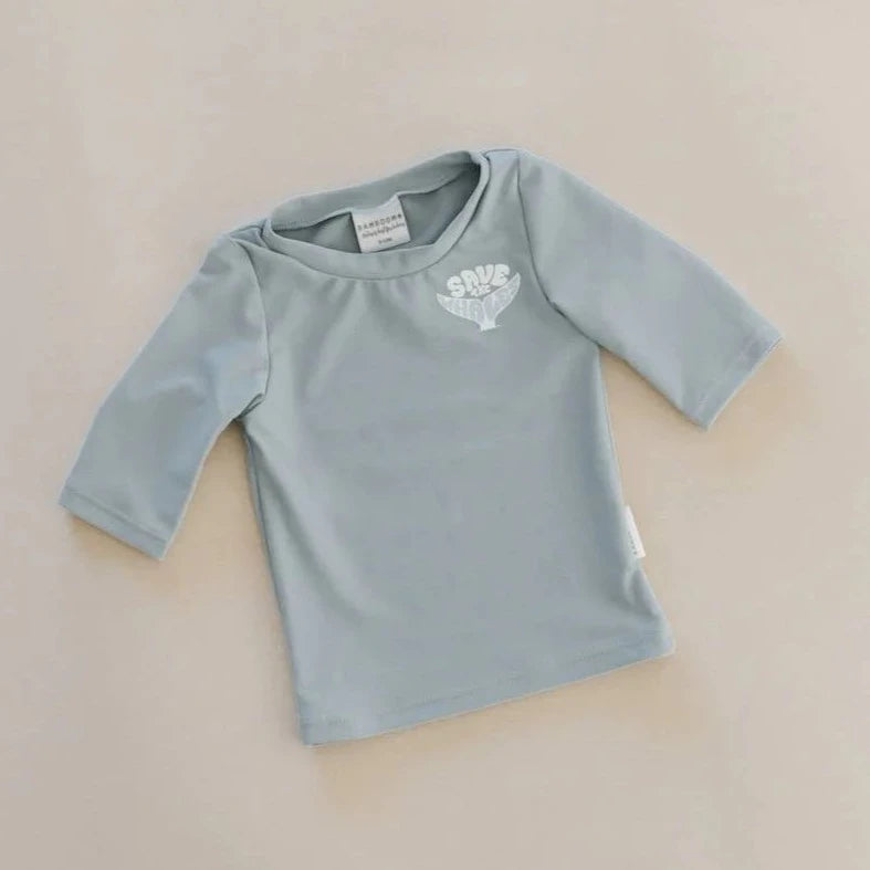 T-shirt Mare Maniche 3/4 UV50+ - Bimbo - LOGO SAFE THE WHALE 239 - Be Brave Boutique