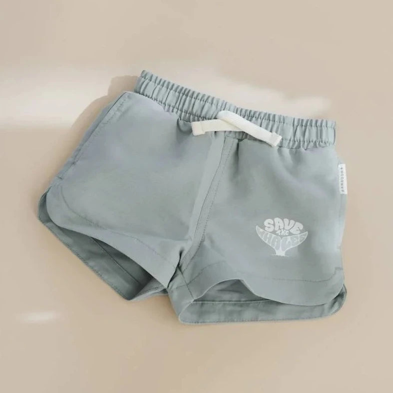 Shorts Bimbo UV50+ - LOGO SAFE THE WHALES 239 - Be Brave Boutique