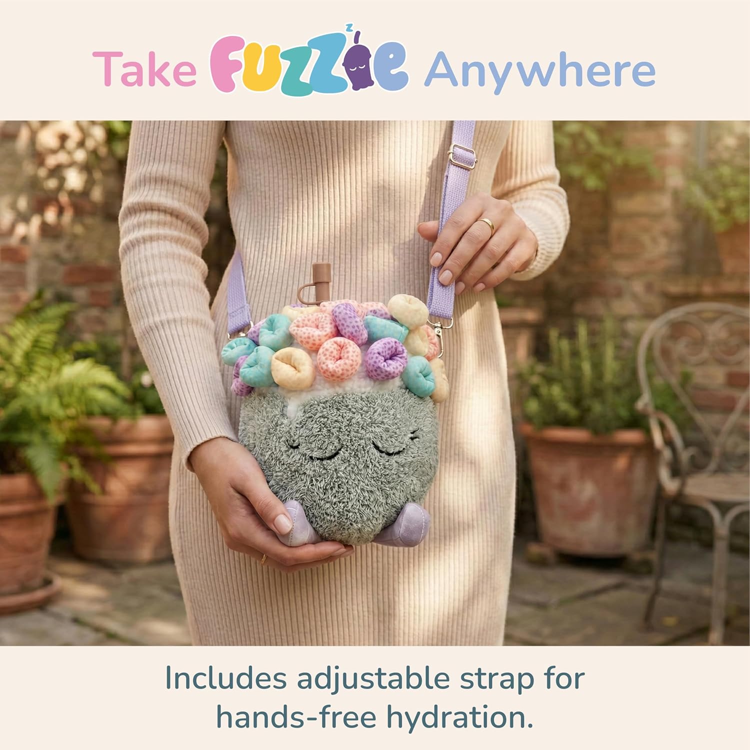 Borraccia Fuzzies Peluche Sunny The Spoonful 360 ml Asobu