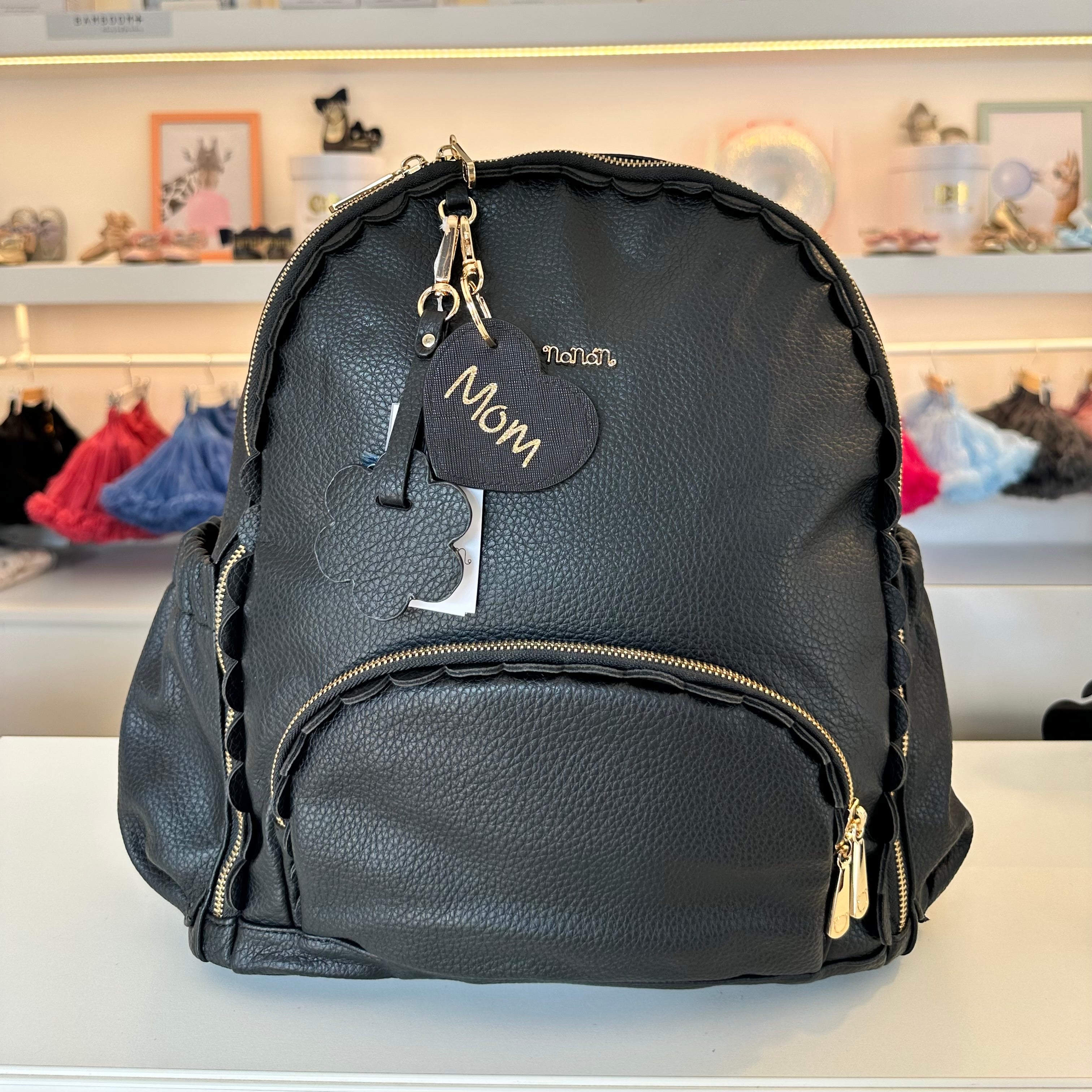 Zaino con fasciatoio Nero Nanan con Omaggio - Be Brave Boutique