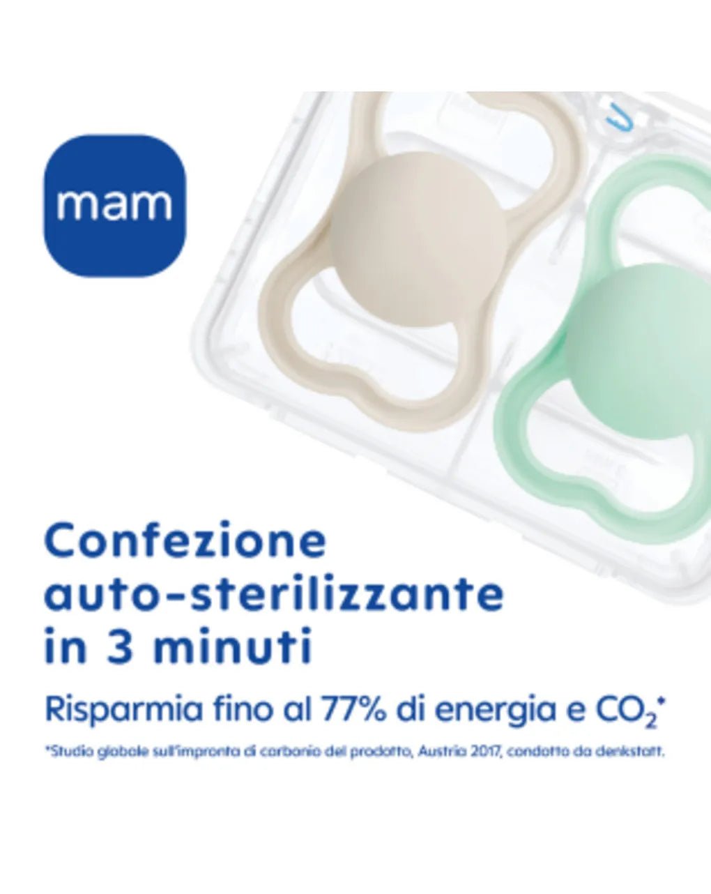 MAM ciuccio Comfort 3-12 mesi silicone 2 pz