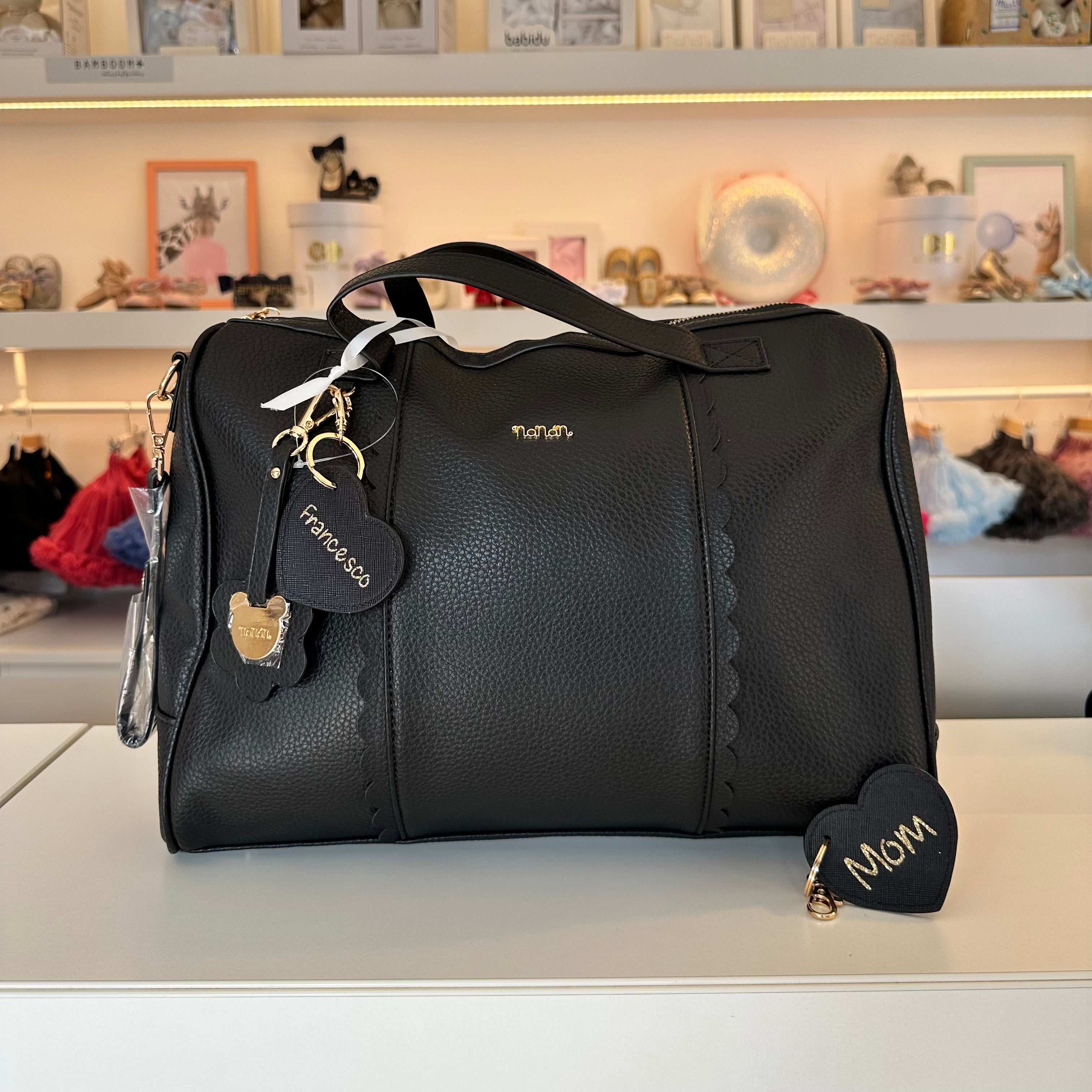 Borsa passeggio c/fasciatoio Nero Nanan con Omaggio - Be Brave Boutique