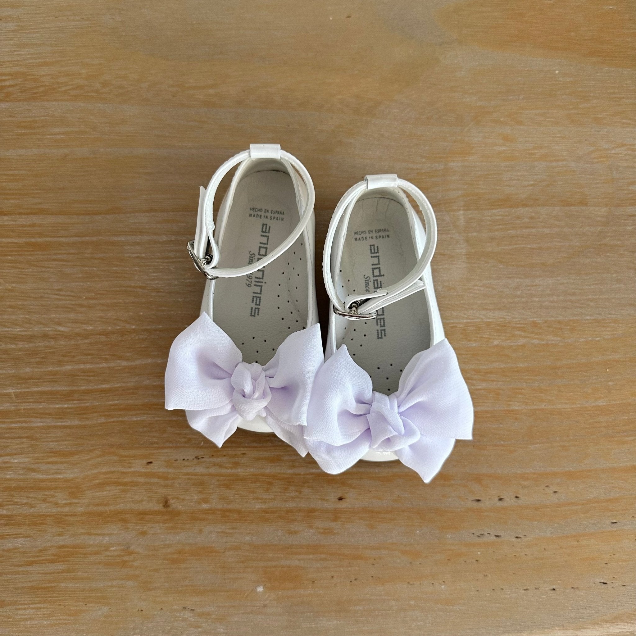 ANDANINES Ballerine Bianco eleganti con fiocco e plantare anatomico - Be Brave Boutique