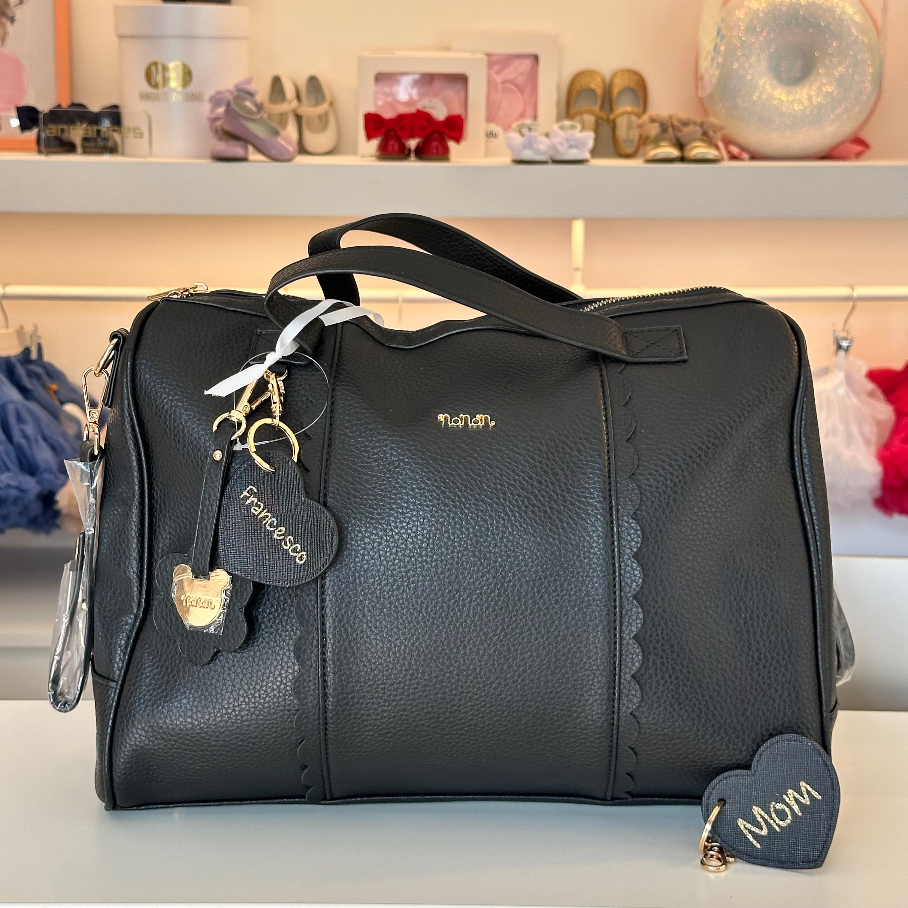 Borsa passeggio c/fasciatoio Nero Nanan con Omaggio - Be Brave Boutique