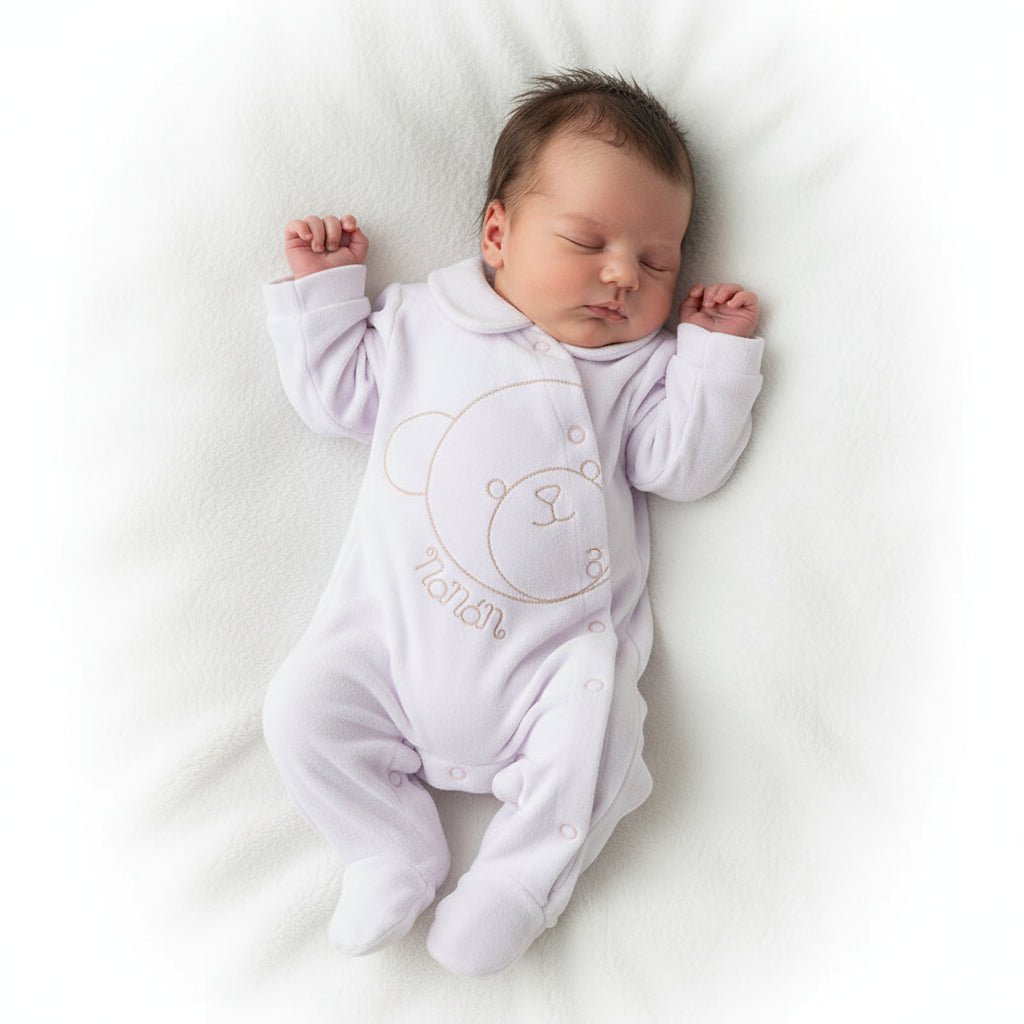 Tutina aperta davanti c/orsetto rosa