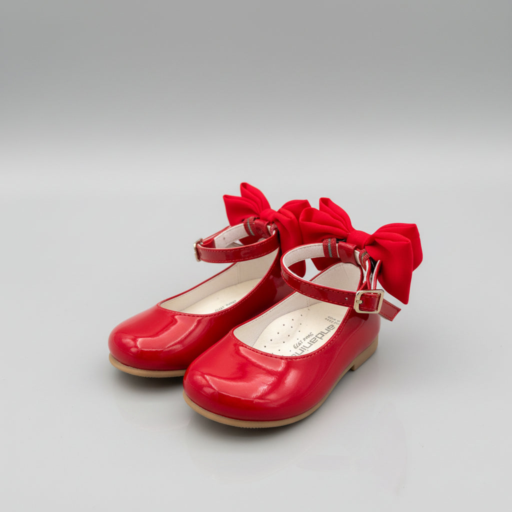 ANDANINES Ballerine eleganti con fiocco Rosso e plantare anatomico - Be Brave Boutique