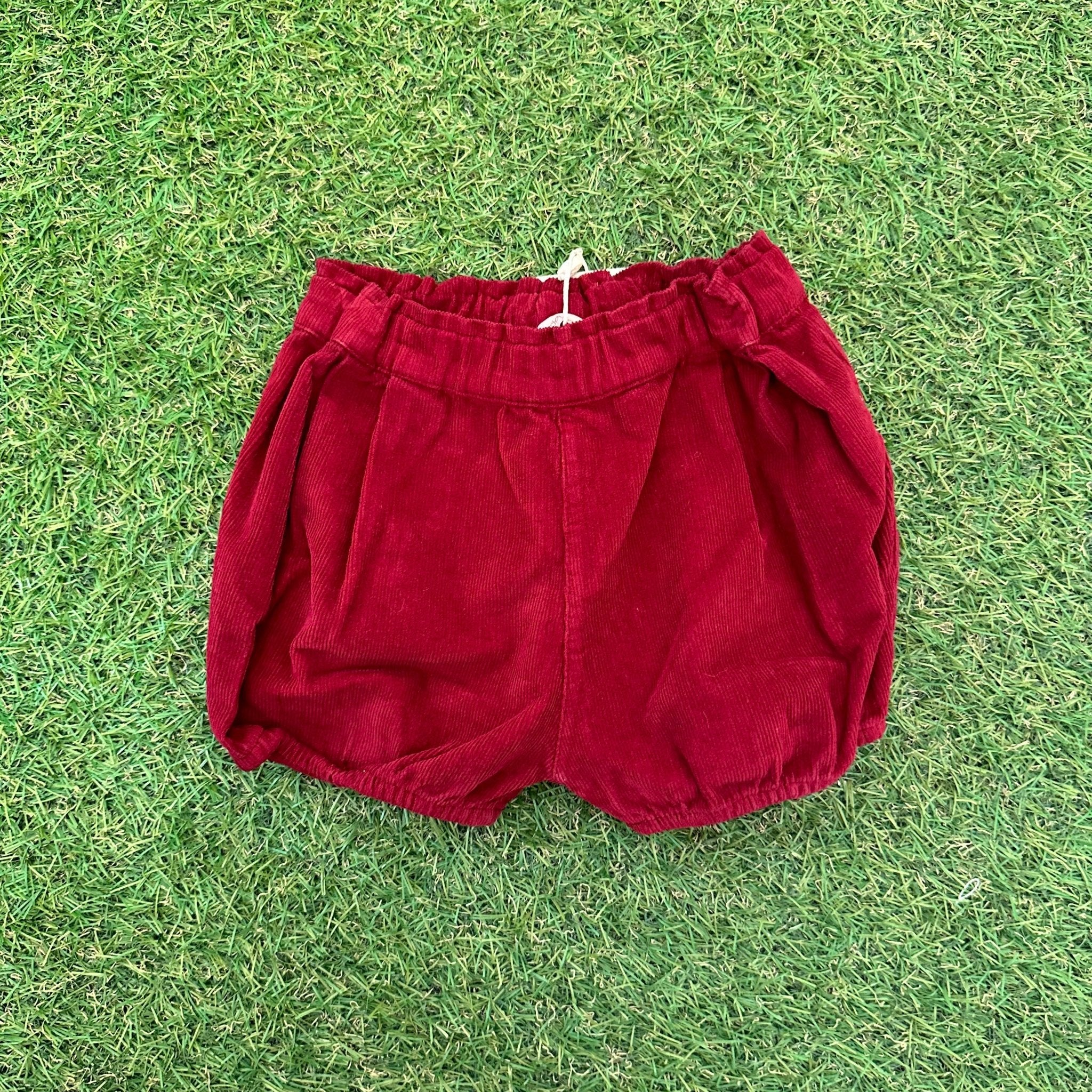 Pantaloncino in velluto Bordeaux - Be Brave Boutique