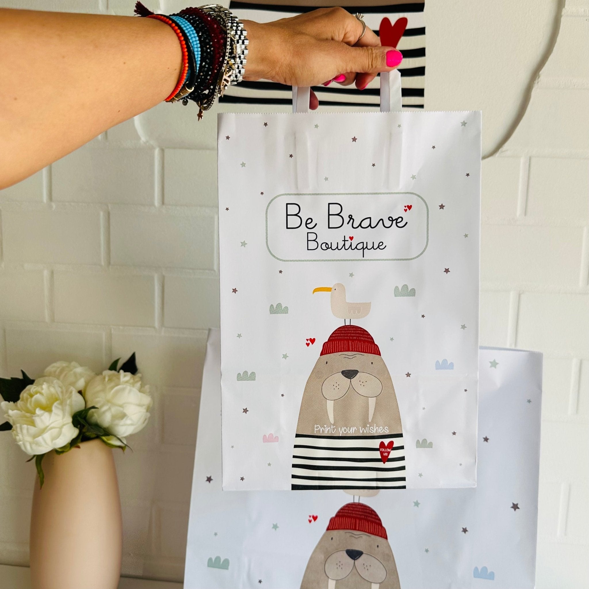 Acquista le nostre Borse per i Tuoi Prodotti/Regali: Disponibili in Due Misure - Be Brave Boutique