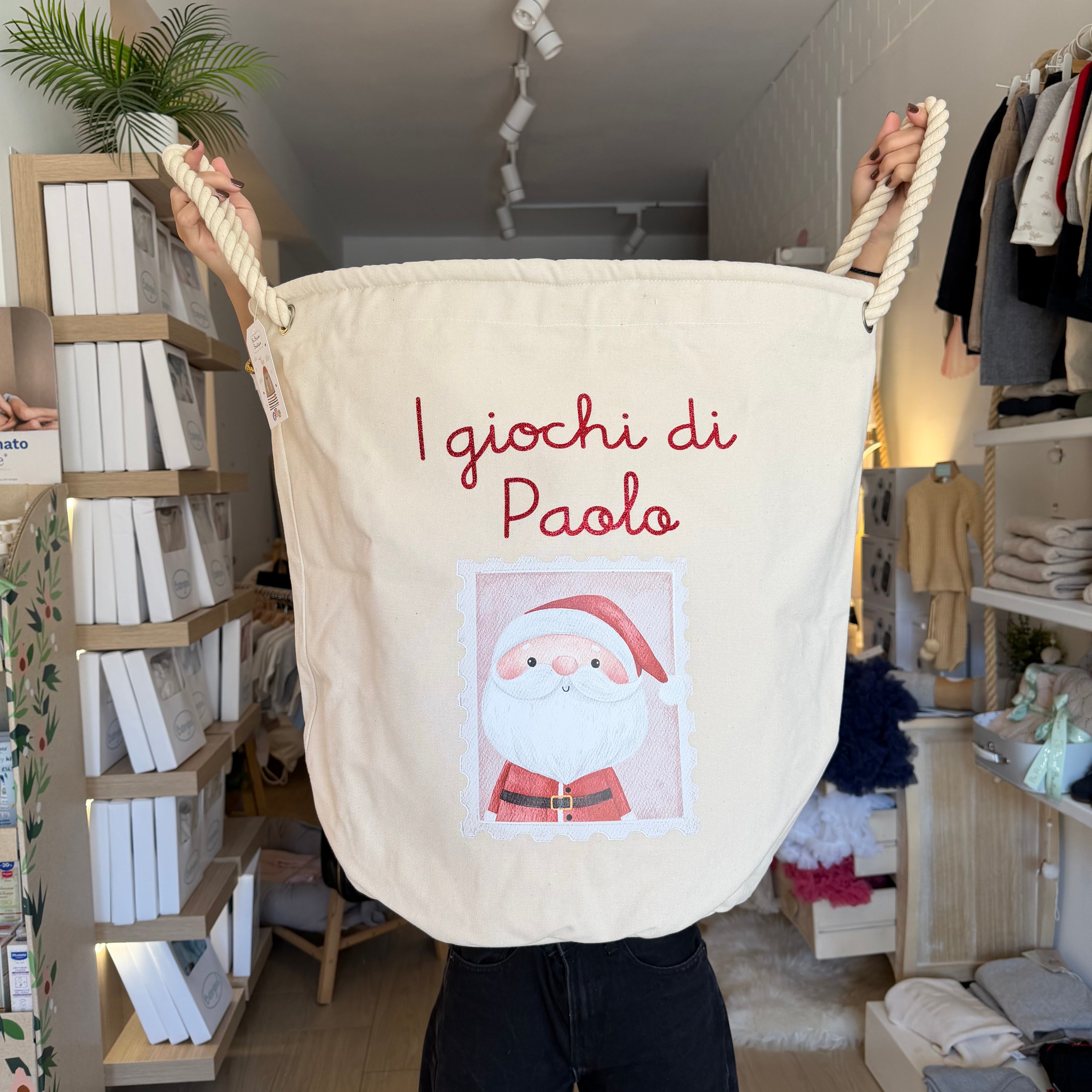 Cesta Multiuso Babbo Natale