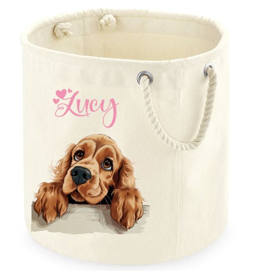 Cesta Porta giochi per Cani Cocker