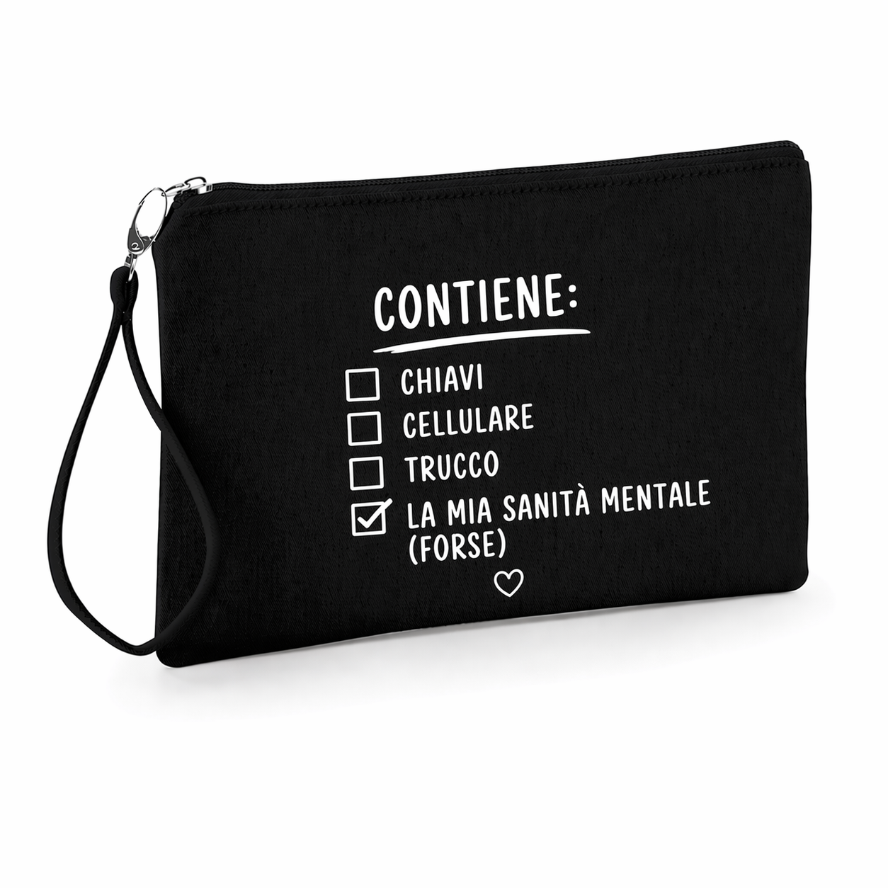 Pochette in cotone  Frase divertente idea regalo amica, addio al nubilato, collega