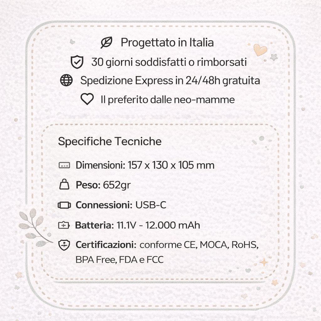 VEO - Il primo scalda biberon portatile a batteria con Omaggio*