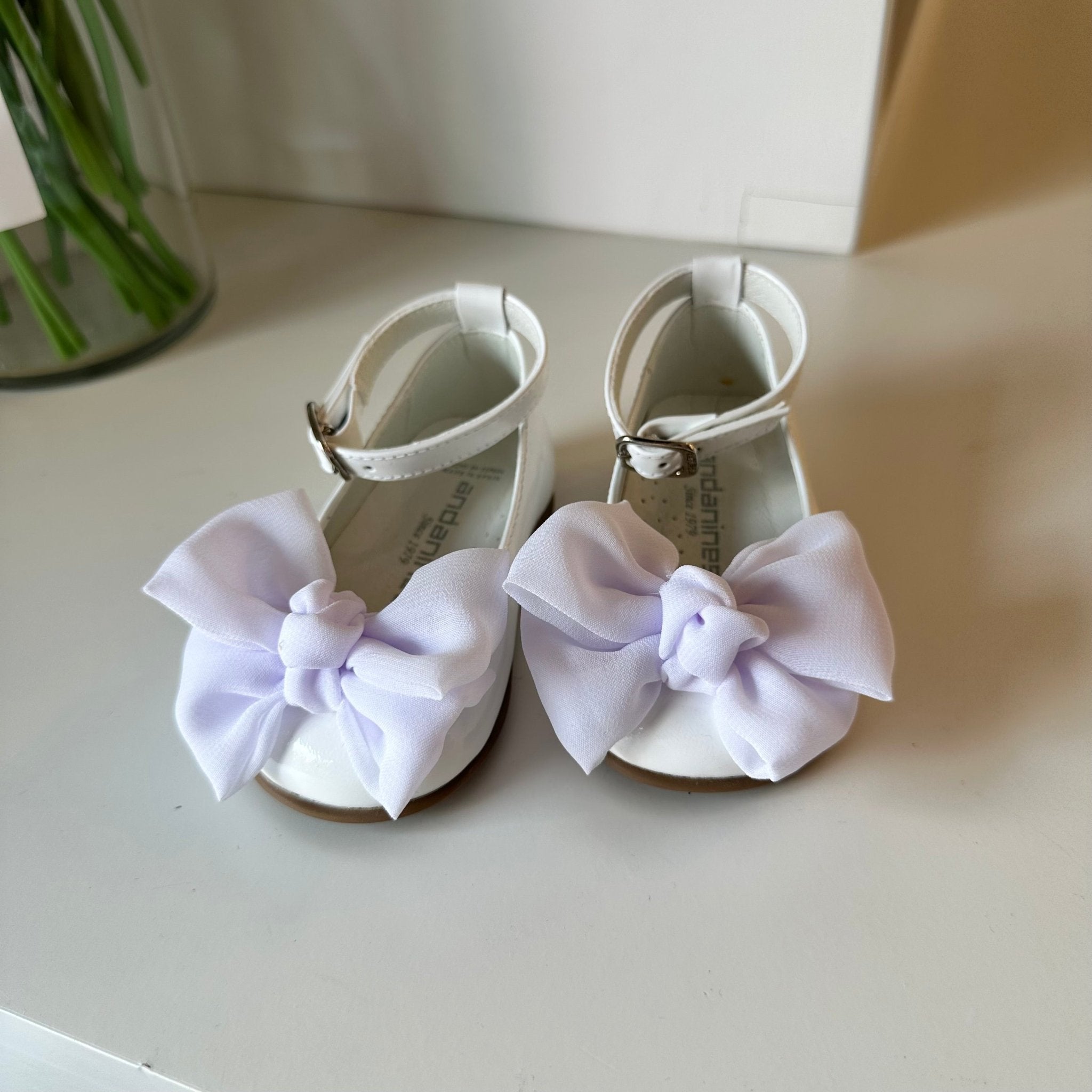 ANDANINES Ballerine Bianco eleganti con fiocco e plantare anatomico - Be Brave Boutique