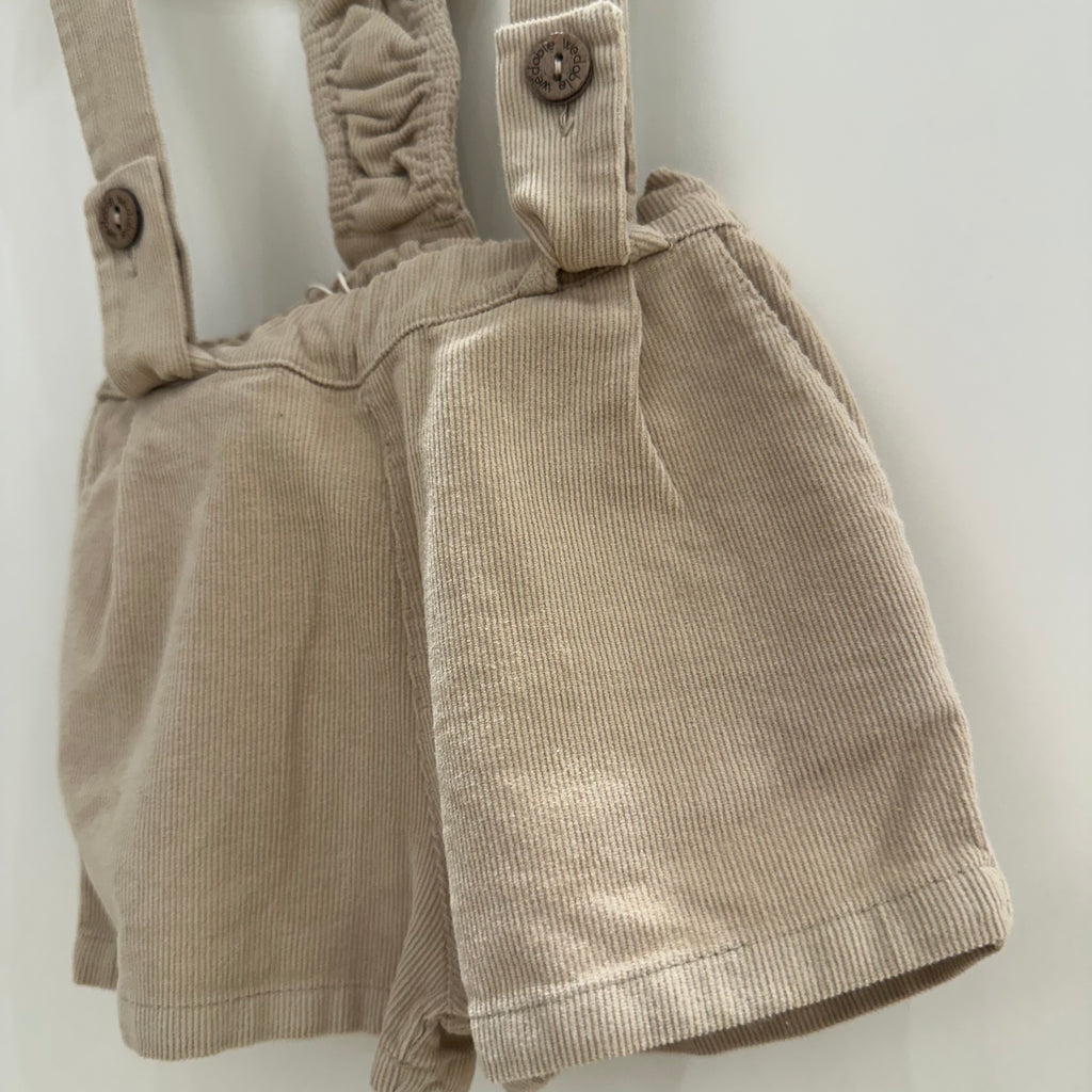 Salopette beige in velluto per bambini - Be Brave Boutique