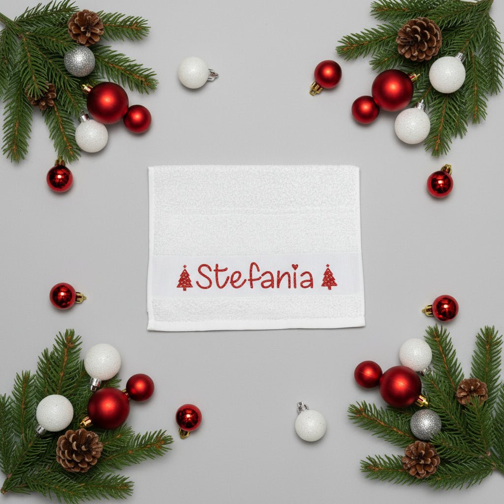 Asciugamani  Natalizio personalizzato idea regalo Natale - Be Brave Boutique