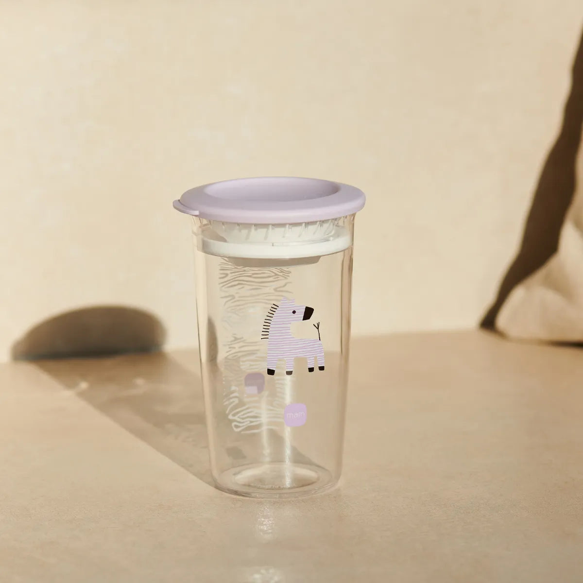 MAM Easy to Drink Cup 8+m Zebra tazza per bambini con valvola anti goccia