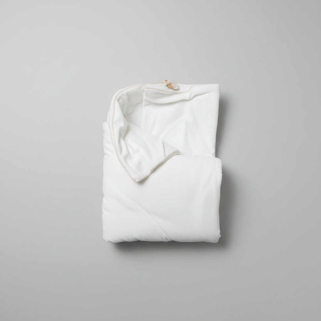 Copertina invernale  Bianca Nanan con ricamo Orsetto