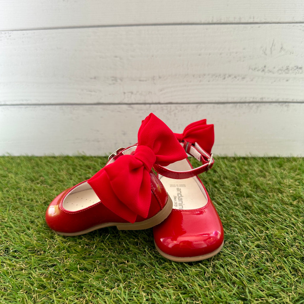 ANDANINES Ballerine eleganti con fiocco Rosso e plantare anatomico - Be Brave Boutique