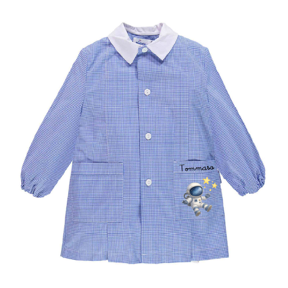 Grembiule Siggi  asilo Astronauta Personalizzabile con nome - Be Brave Boutique