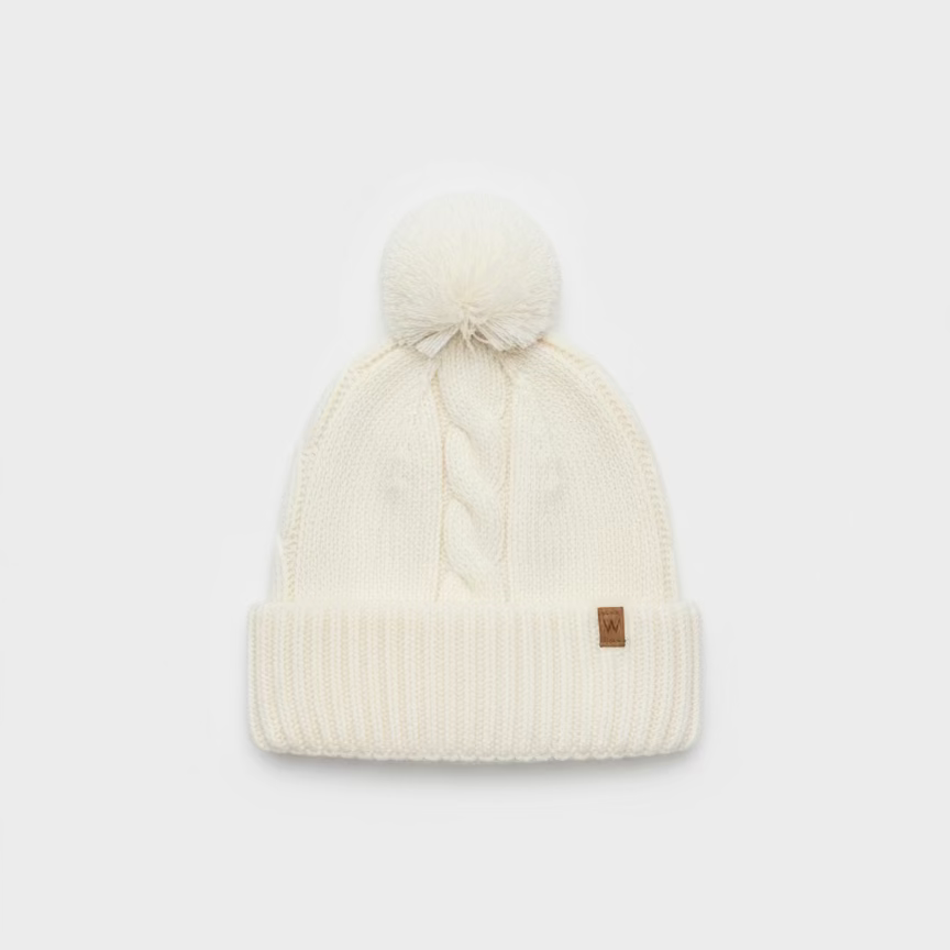 Cappello in Lana Bianco Perla Wedoble