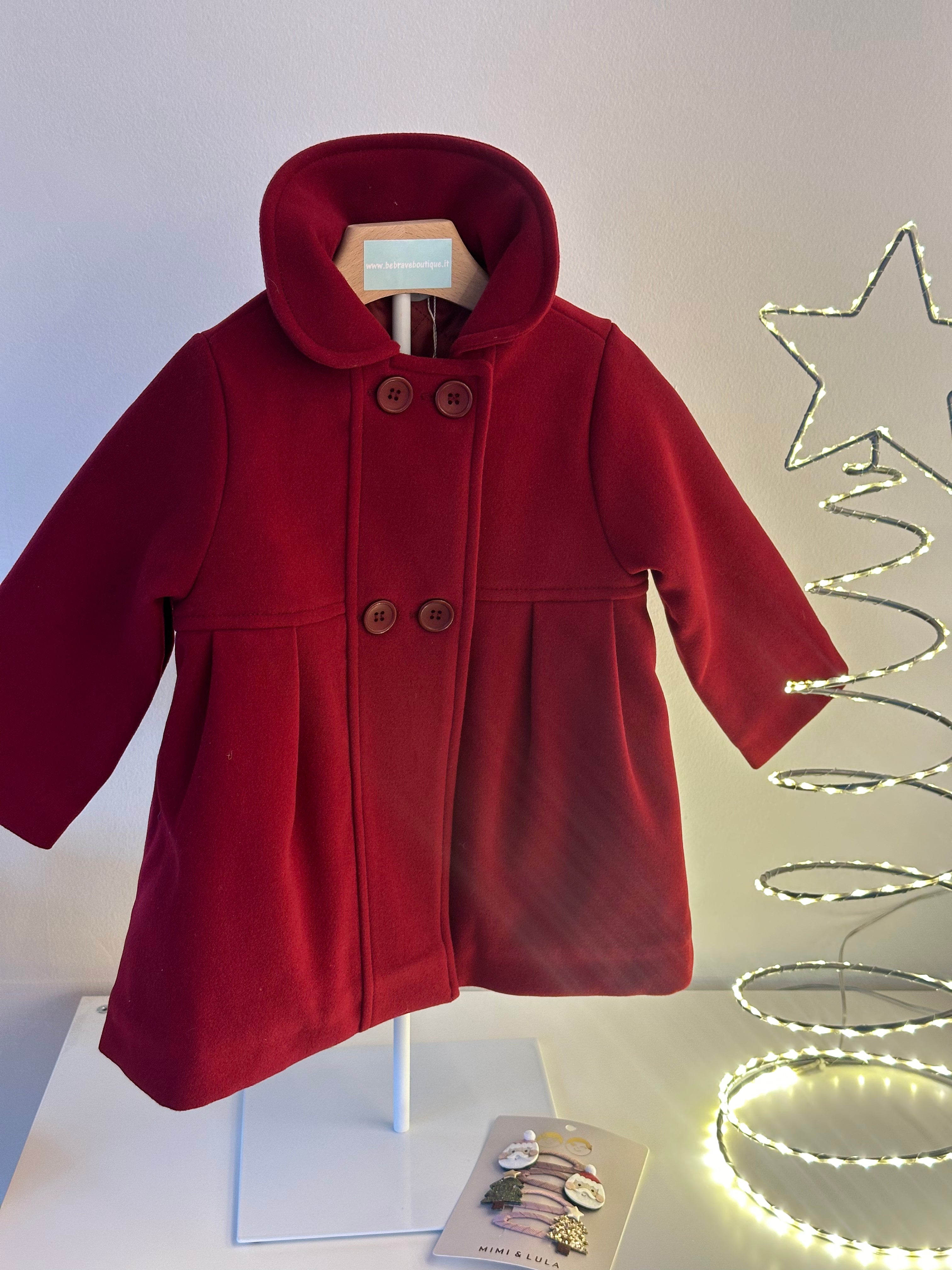 Cappottino Bimba bordeaux