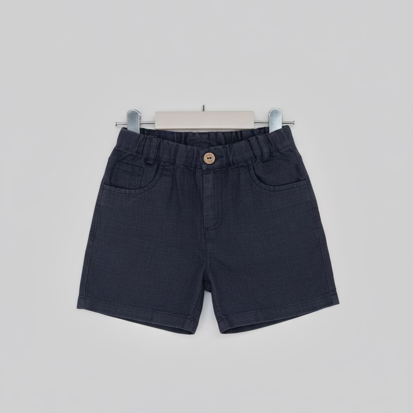 Pantaloncini di lino Blu Navy per bambini
