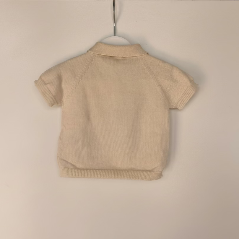 Polo a Maniche Corte in Cotone Biologico Pearl