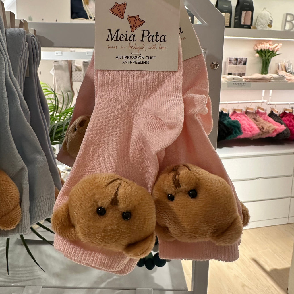 Calze bambini in cotone con orsetto Meia Pata - Be Brave Boutique