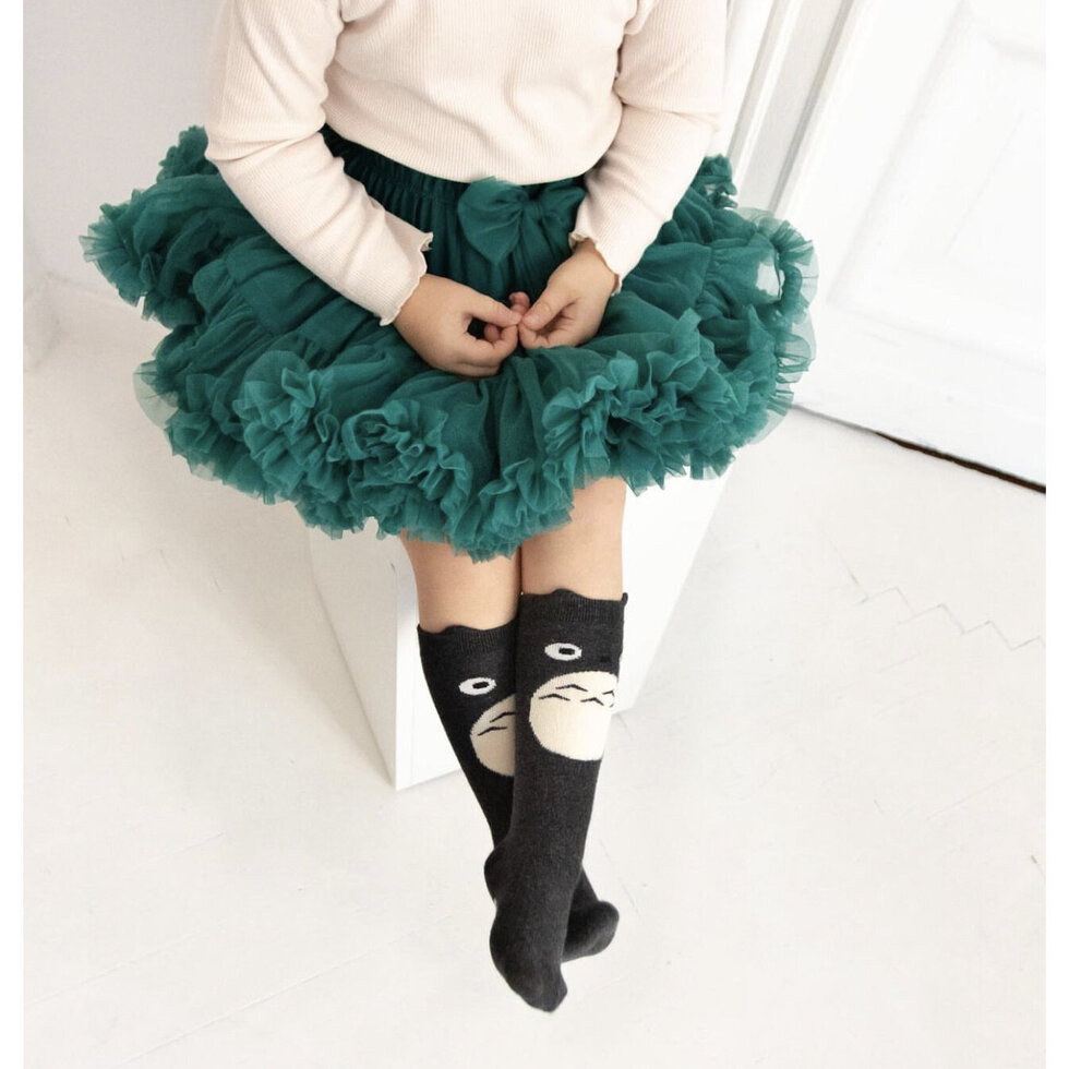Gonna Ampia in Tulle Dark Green - Be Brave Boutique