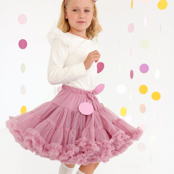 Gonna Ampia in Tulle Dusty Pink - Be Brave Boutique