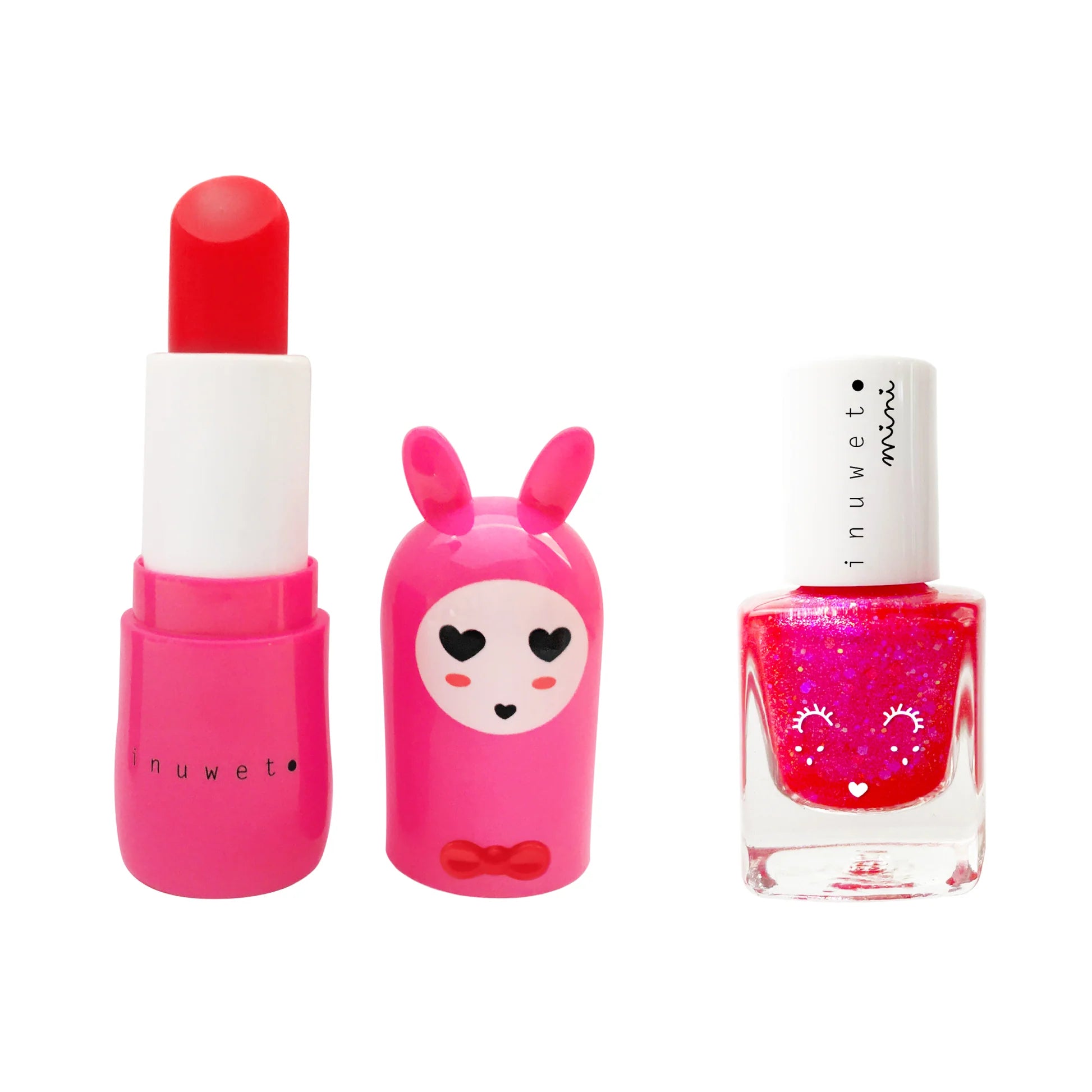 Set regalo duo fucsia: balsamo labbra e smalto a base d'acqua - Ciliegia e Fragola