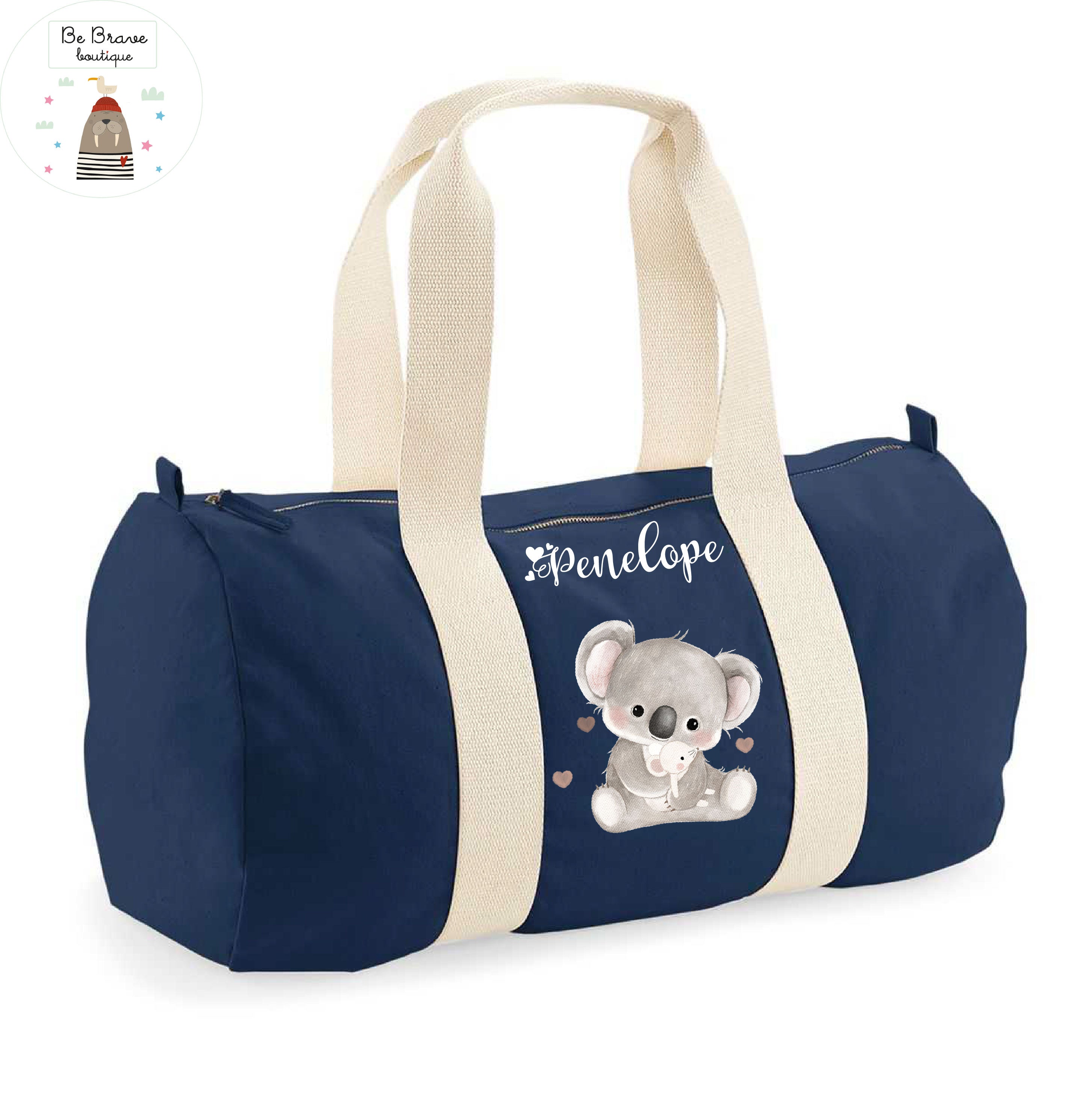 Borsone Nascita Personalizzato in Cotone Koala & Friends