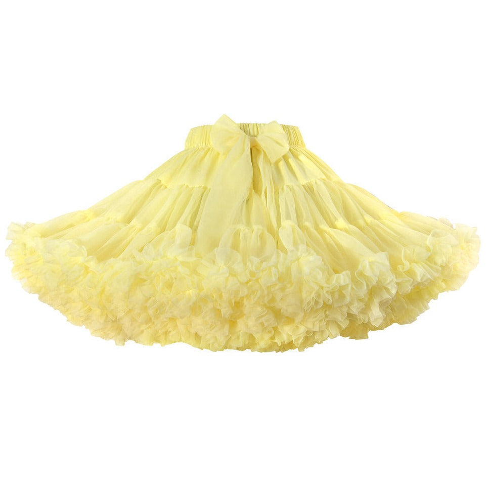 Gonna Ampia in Tulle Giallo - Be Brave Boutique