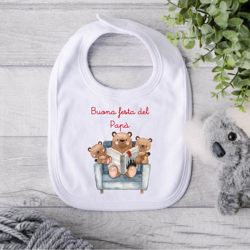 Bavaglino in Cotone organico Buona festa del papà 2026