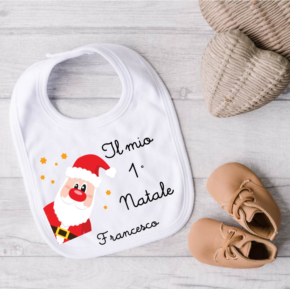 Bavaglino il mio primo Natale Personalizzabile